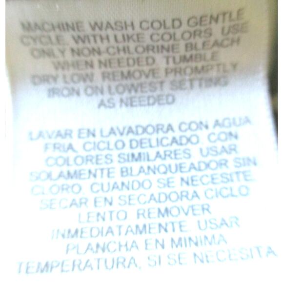 Worthington Women's Black & White Long Sleeve Stretch Button Front Blouse XL - Picture 10 of 10